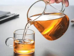 Teekannen-Set aus Glas – hitzebeständiges Puer-Teesieb