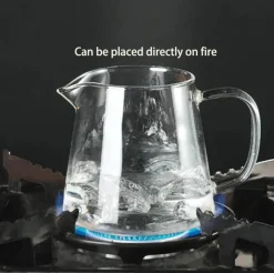 Teekannen-Set aus Glas – hitzebeständiges Puer-Teesieb