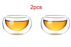 Teekannen-Set aus Glas – hitzebeständiges Puer-Teesieb