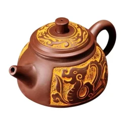 Teekannen-Set aus Yixing-Bronze – Antiker lila Schlamm, 300 ml, 550 ml