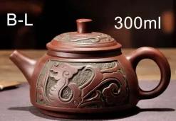 Teekannen-Set aus Yixing-Bronze – Antiker lila Schlamm, 300 ml, 550 ml