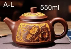 Teekannen-Set aus Yixing-Bronze – Antiker lila Schlamm, 300 ml, 550 ml