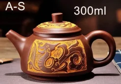 Teekannen-Set aus Yixing-Bronze – Antiker lila Schlamm, 300 ml, 550 ml