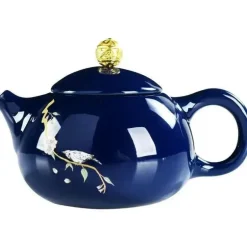 Teekannen-Set aus Yixing-Ton – Edler blauer Porzellankessel, Kaffee-Samowar