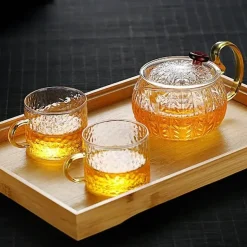 Teekannen-Sieb aus Glas – japanische Gaiwan-Puer-Teekanne