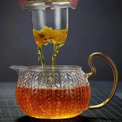 Teekannen-Sieb aus Glas – japanische Gaiwan-Puer-Teekanne