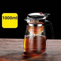 Teekessel aus Glas mit Sieb – Premium-Brühgerät für Tee und Kräutergetränke