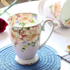 Teeservice aus Bone China – 1000 ml Teekanne mit Tassen für den Nachmittagstee