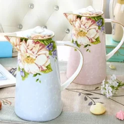 Teeservice aus Bone China – 1000 ml Teekanne mit Tassen für den Nachmittagstee