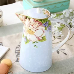 Teeservice aus Bone China – 1000 ml Teekanne mit Tassen für den Nachmittagstee