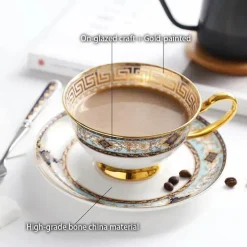 Teeservice aus Bone China – Elegantes europäisches Porzellan-Teegeschirr