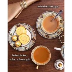 Teeservice aus Bone China – Elegantes europäisches Porzellan-Teegeschirr