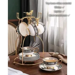 Teeservice aus Bone China – Elegantes europäisches Porzellan-Teegeschirr