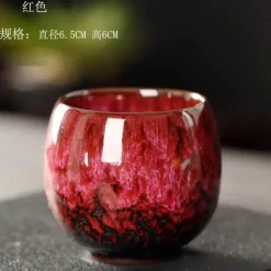 Teetassen-Set aus Keramik – Kung-Fu-Tassen aus Porzellan im Eierstil