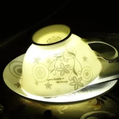 Teetassen-Set aus Keramik – elegante Kaffeetassen aus britischem Porzellan, 200 ml