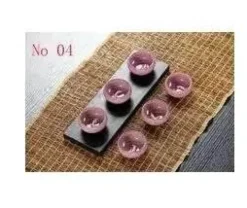 Teetassen-Set aus Keramik mit goldenem Fisch – chinesisches Jingdezhen-Design