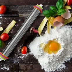 Teigroller aus Edelstahl – einfaches Backwerkzeug für Hobbyköche