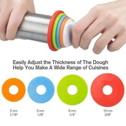 Teigroller aus Edelstahl – einfaches Backwerkzeug für Hobbyköche