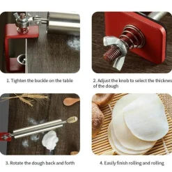 Teigroller aus Edelstahl – einfaches Backwerkzeug für Hobbyköche