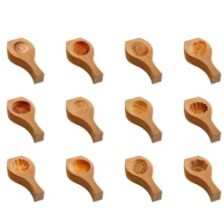 Teigtaschenformer aus Holz – Mondförmige Form für selbstgemachte Teigtaschen