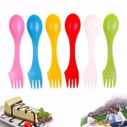 6-teiliges Outdoor-Göffel-Set – Camping-Utensilien für Wanderungen und Picknicks