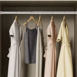 Teleskop-Garderobenstange aus Edelstahl zum Aufhängen von Kleidung und Vorhängen