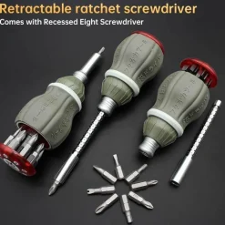 Teleskop-Magnetschraubendreher-Set – Tragbares Werkzeug mit einstellbarer Länge