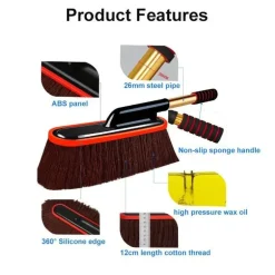 Teleskop-Mikrofaser-Staubentfernungsbürste fürs Auto – Auto-Reinigungswerkzeug