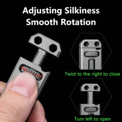 Teleskopwerkzeug aus Titanlegierung – Multifunktionale EDC-Campingausrüstung