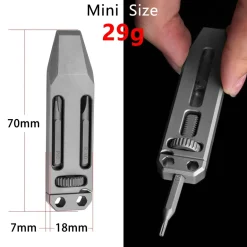Teleskopwerkzeug aus Titanlegierung – Multifunktionale EDC-Campingausrüstung