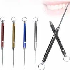Teleskop-Zahnstocher-Schlüsselanhänger – Titan Pick Gadget Tool