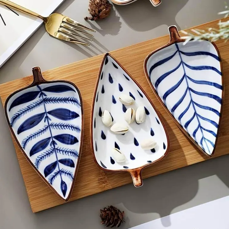 Tellerset „Nordic Leaf“ – Dekorative Servierteller für die Unterhaltung