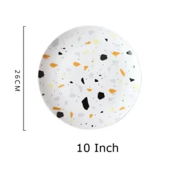 Terrazzo-Keramik-Geschirrset – Moderne Geschirrkollektion