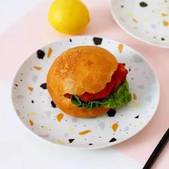 Terrazzo-Keramik-Geschirrset – Moderne Geschirrkollektion