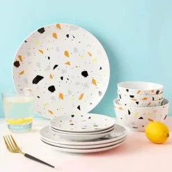Terrazzo-Keramik-Geschirrset – Moderne Geschirrkollektion