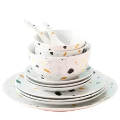 Terrazzo-Keramik-Geschirrset – Moderne Geschirrkollektion