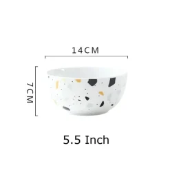 Terrazzo-Keramik-Geschirrset – Moderne Geschirrkollektion