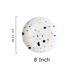 Terrazzo-Keramik-Geschirrset – Moderne Geschirrkollektion