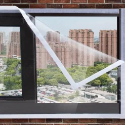 Thermo-Fenster-Isolierfolie – selbstklebende, wärmereflektierende Abdeckung