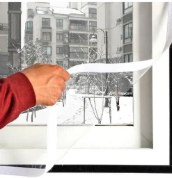 Thermo-Fenster-Isolierfolie – selbstklebende, wärmereflektierende Abdeckung