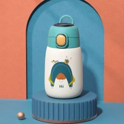 Thermosflasche für Kinder – Cartoon-Wasserflasche mit Temperaturanzeige