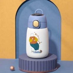 Thermosflasche für Kinder – Cartoon-Wasserflasche mit Temperaturanzeige