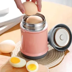 Thermoskanne aus Edelstahl für doppelte Mittagessen