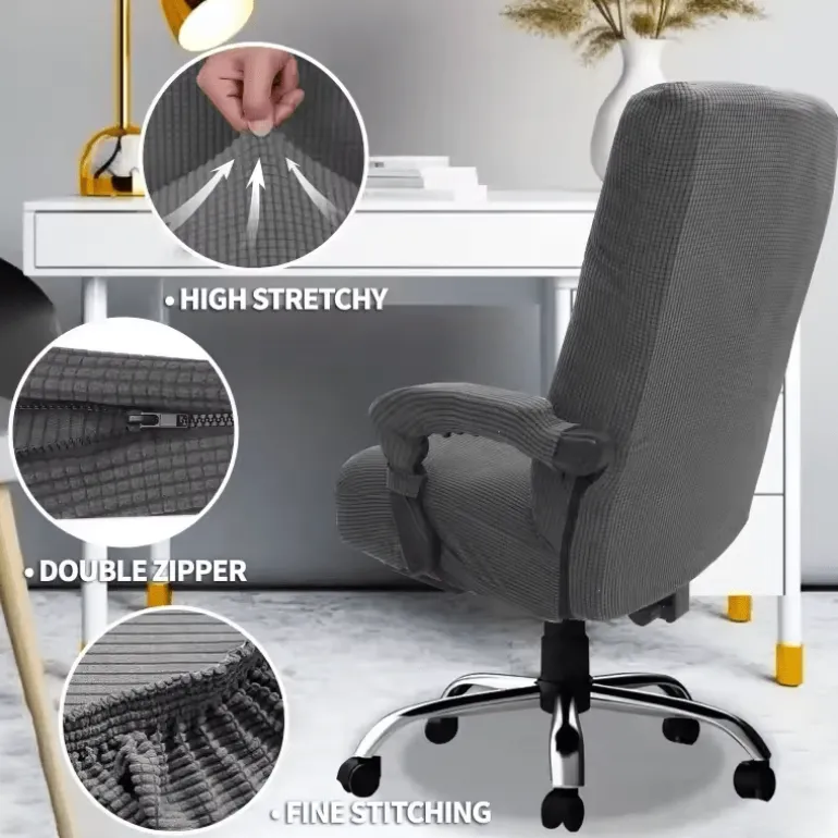 Thickened Jacquard Chair Cover – Stretchable Office Computer Chair