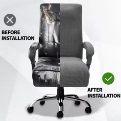 Thickened Jacquard Chair Cover – Stretchable Office Computer Chair