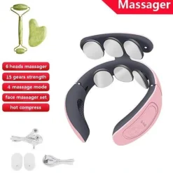 Tiefenmassagegerät für Nacken und Schultern – 6-köpfiges Schmerzlinderungsgerät