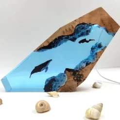 Tiefseetaucherlampe - Harz-Ozean-Dekor