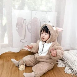 Tier-Onesie-Kostüm – Süßes, pelziges Baby-Outfit