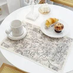 Tischset aus Baumwollleinen - Küchengeschirr, Esszimmerdekor