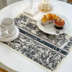 Tischset aus Baumwollleinen - Küchengeschirr, Esszimmerdekor